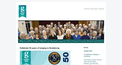 Desktop Screenshot of godalmingchoral.org.uk